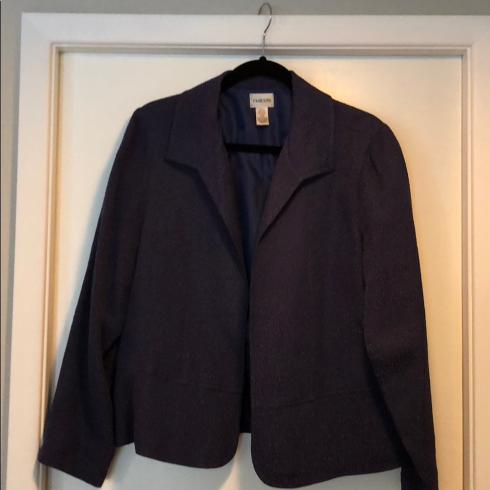 Chico’s purple lightwt blazer/jacket Chico size 2